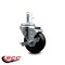Service Caster 3.5'' Hard Rubber Wheel Swivel 7/16'' Grip Ring Stem Caster with Brake SCC-GR20S3514-HRS-TLB-716138 - alternate 2